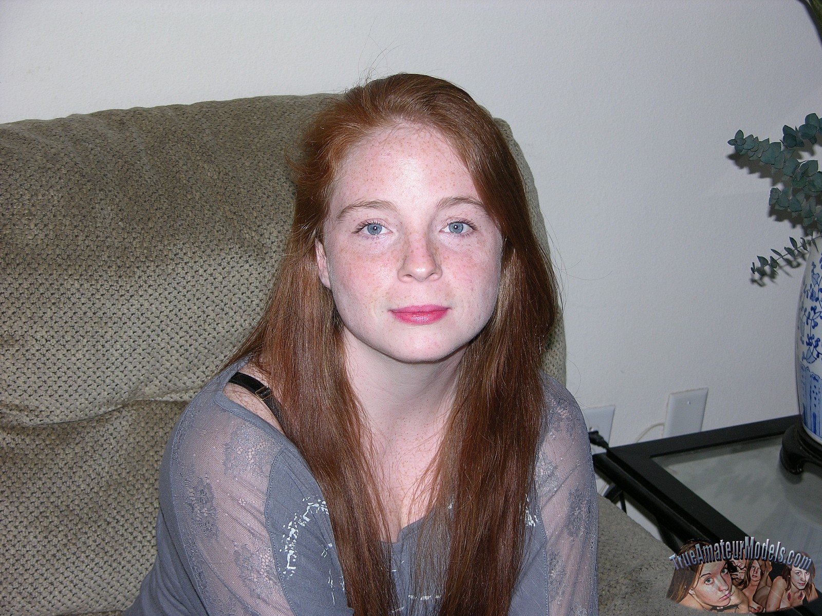 Inexperienced Redhead Teenage With Freckles and Fur covered Vulva